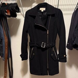 Michaels Black Coat with Cream Label